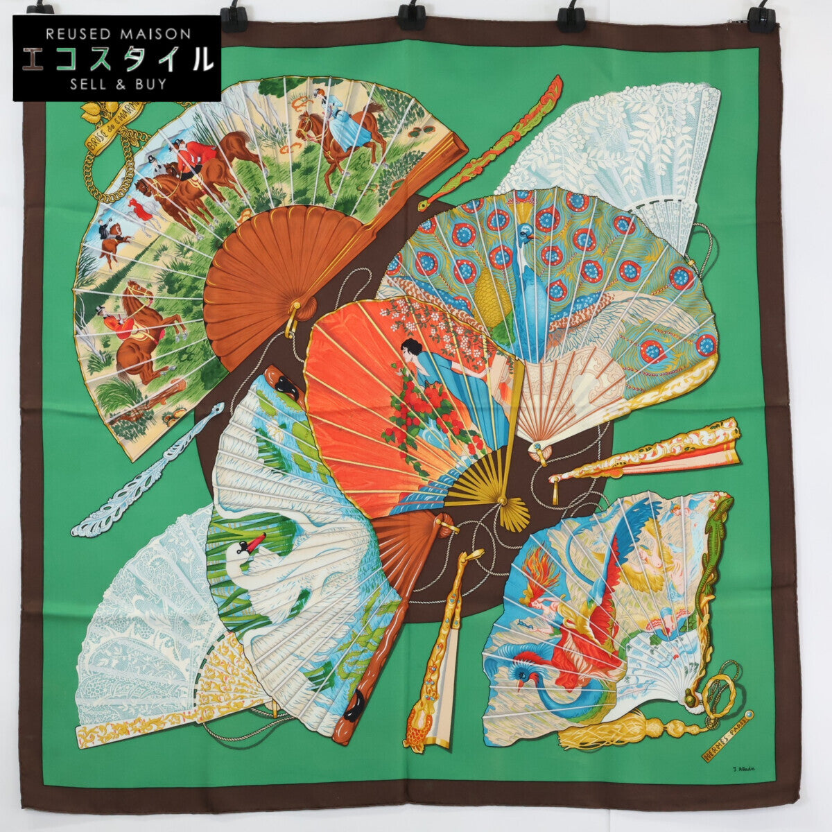 HERMES エルメス BRISE de CHARME 魅惑のそよ風 カレ90 シルク スカーフ