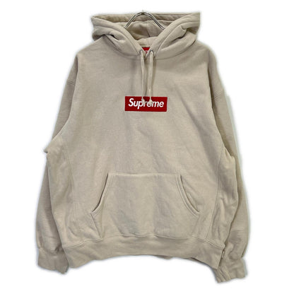 24FW 米色 盒装Logo连帽衫上衣 L 男士