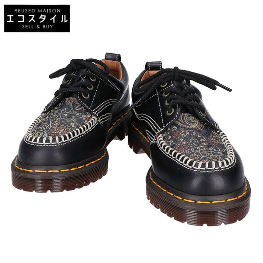 Dr.Martens ドクターマーチン ﾌﾞﾗｯｸ LOWELL 4ﾎｰﾙ ｼｭｰｽﾞ シューズ UK7
