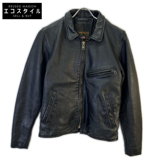 VANSON バンソン ブラック エンフィールド シングルライダースジャケット ジャケット
