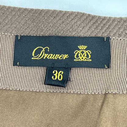 DRAWER 杜罗瓦 6524-299-1577 棕色 羊毛×丝绸×人造丝 紧身裙 半身裙