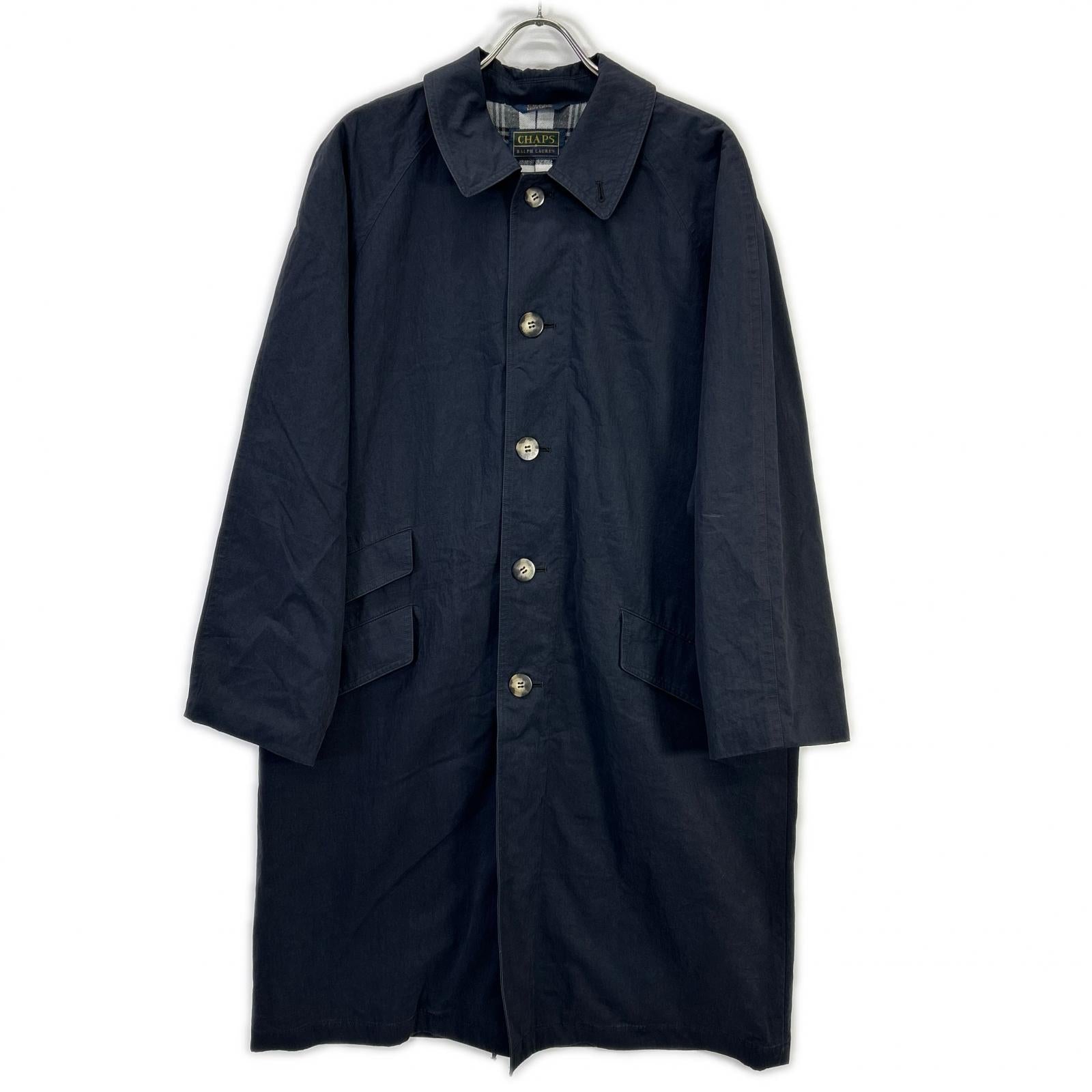 Chaps Ralph Lauren チャップス ラルフローレン 90's ネイビー ステンカラーコート コート