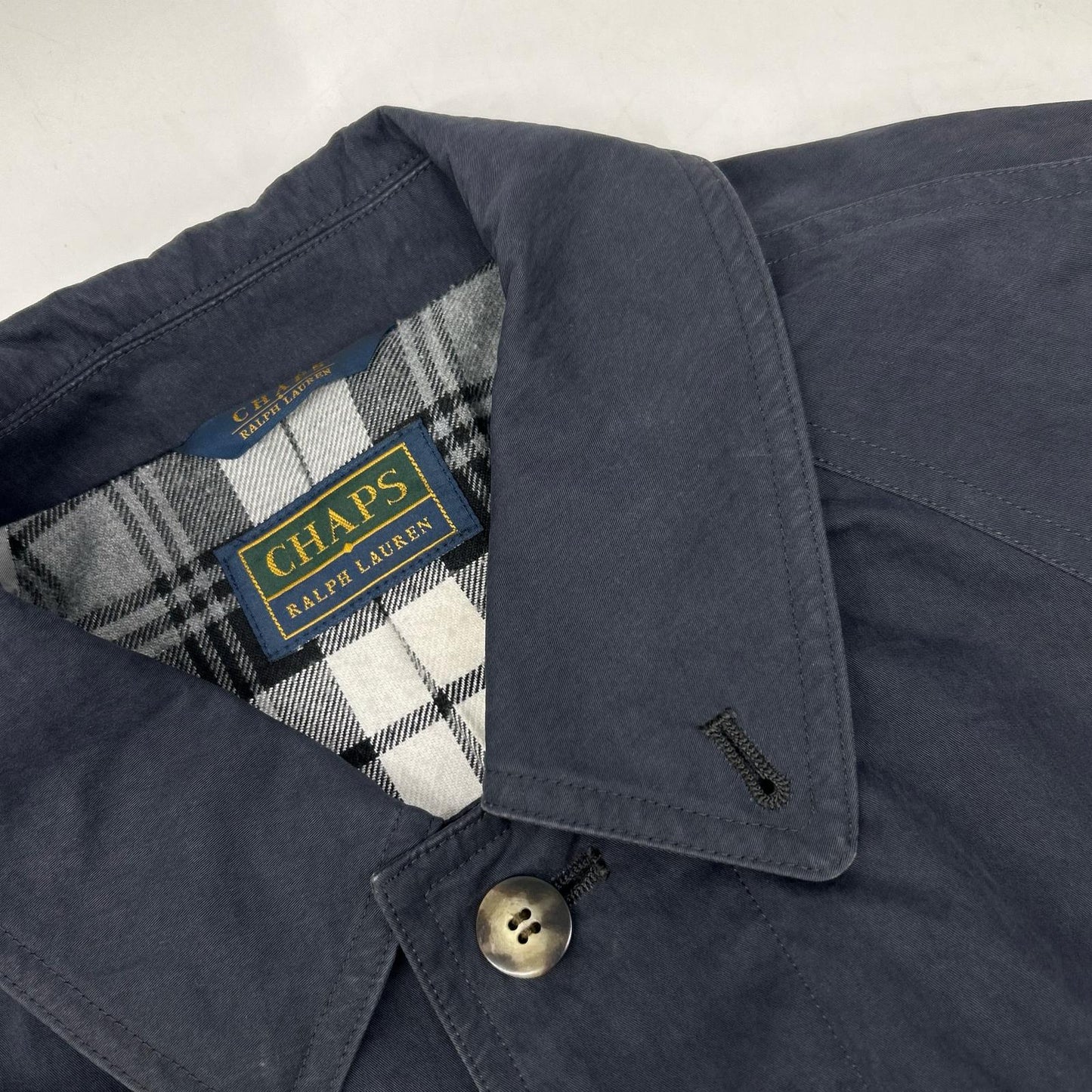 Chaps Ralph Lauren チャップス ラルフローレン 90's ネイビー ステンカラーコート コート