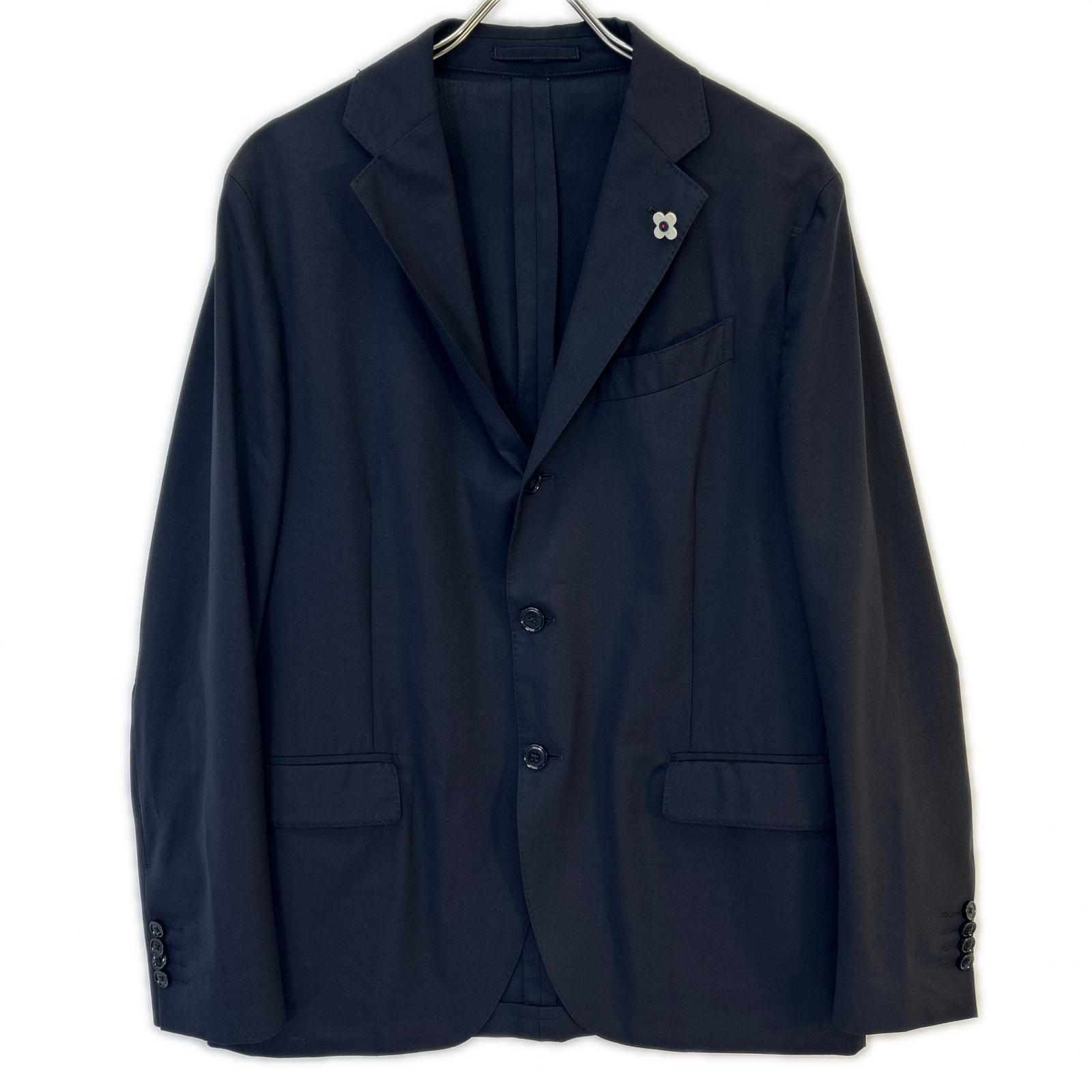 LARDINI SU.821-A Navy Boutonniere Jacket Setup Suit Set