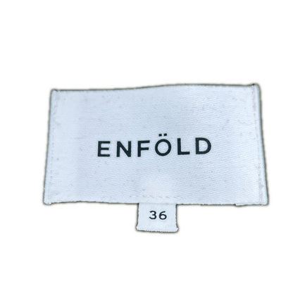 ENFOLD エンフォルド 300AS231-0650 カーキ ウール混合 アシンメトリースカート スカート