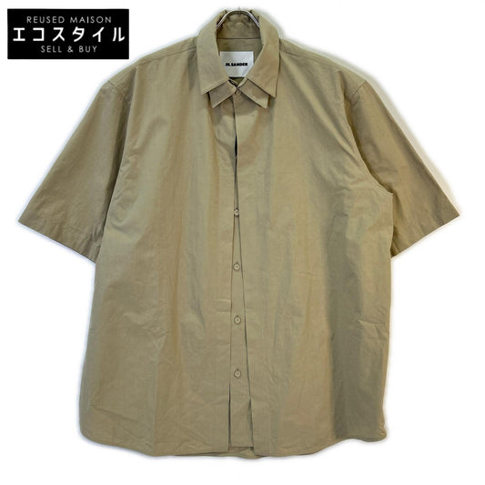 JILSANDER ジルサンダー J21DL0171 J45248 ベージュ ダブルレイヤーコットンポプリンシャツ トップス