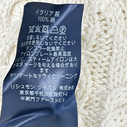 dunhill/ALFREDDUNHILL ダンヒル 16894314 アイボリー コットン ケーブル ニットトップス トップス