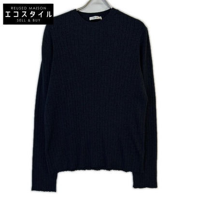 THE ROW 923 Y688 Navy Cotton Cashmere Knit Top