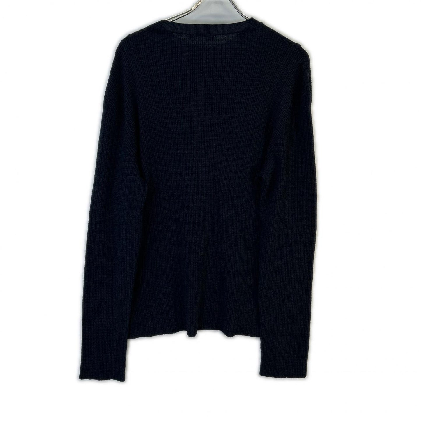 THE ROW 923 Y688 Navy Cotton Cashmere Knit Top