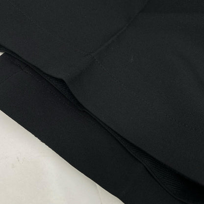 sacai サカイ 25SS ブラック ベルト付きセンタープレススラックスロングパンツ　25-030639M ボトムス
