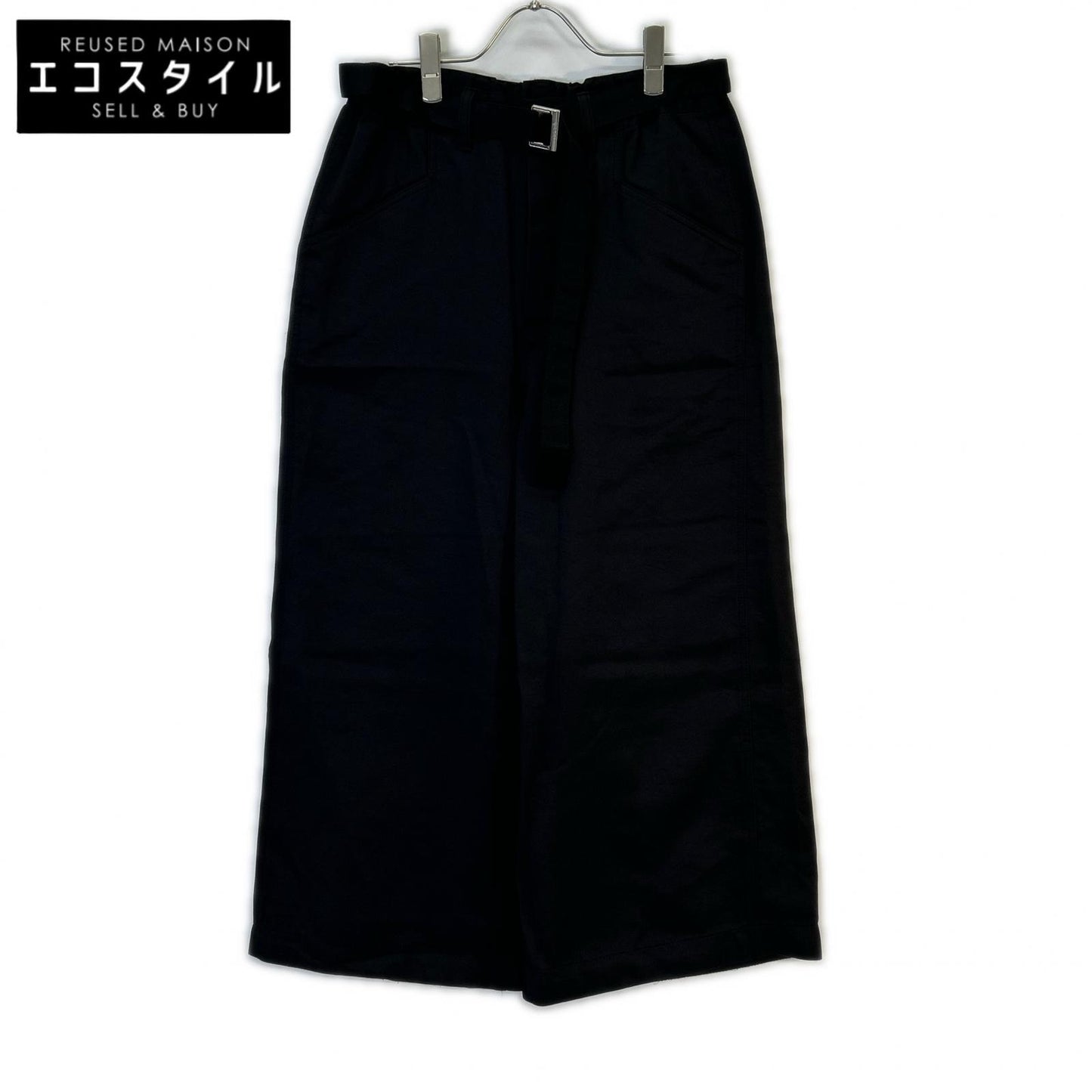 sacai サカイ ×SPIEWAK 24-03533M ブラック ワイドパンツ ボトムス