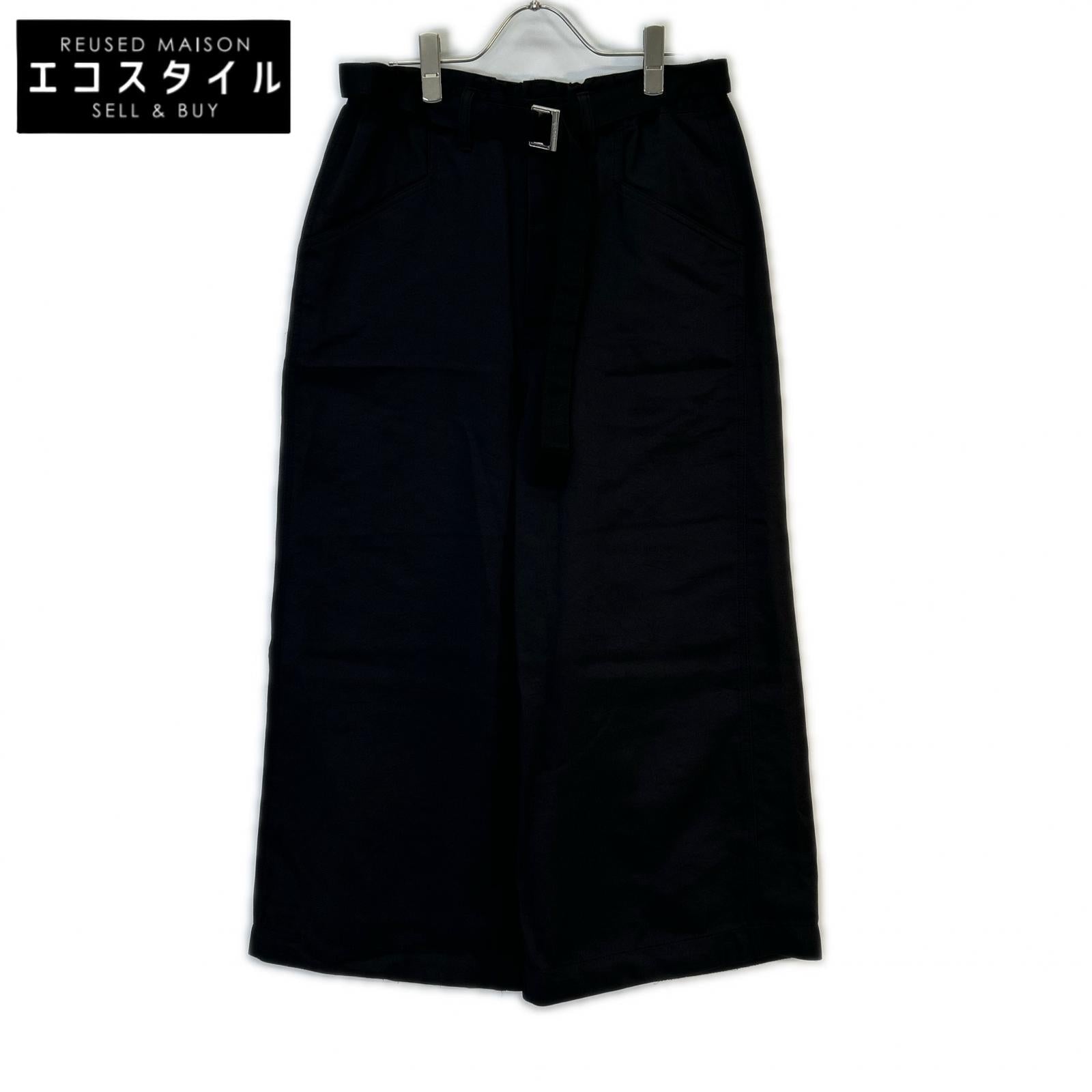 sacai サカイ ×SPIEWAK 24-03533M ブラック ワイドパンツ ボトムス