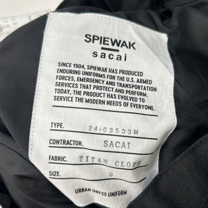 sacai サカイ ×SPIEWAK 24-03533M ブラック ワイドパンツ ボトムス