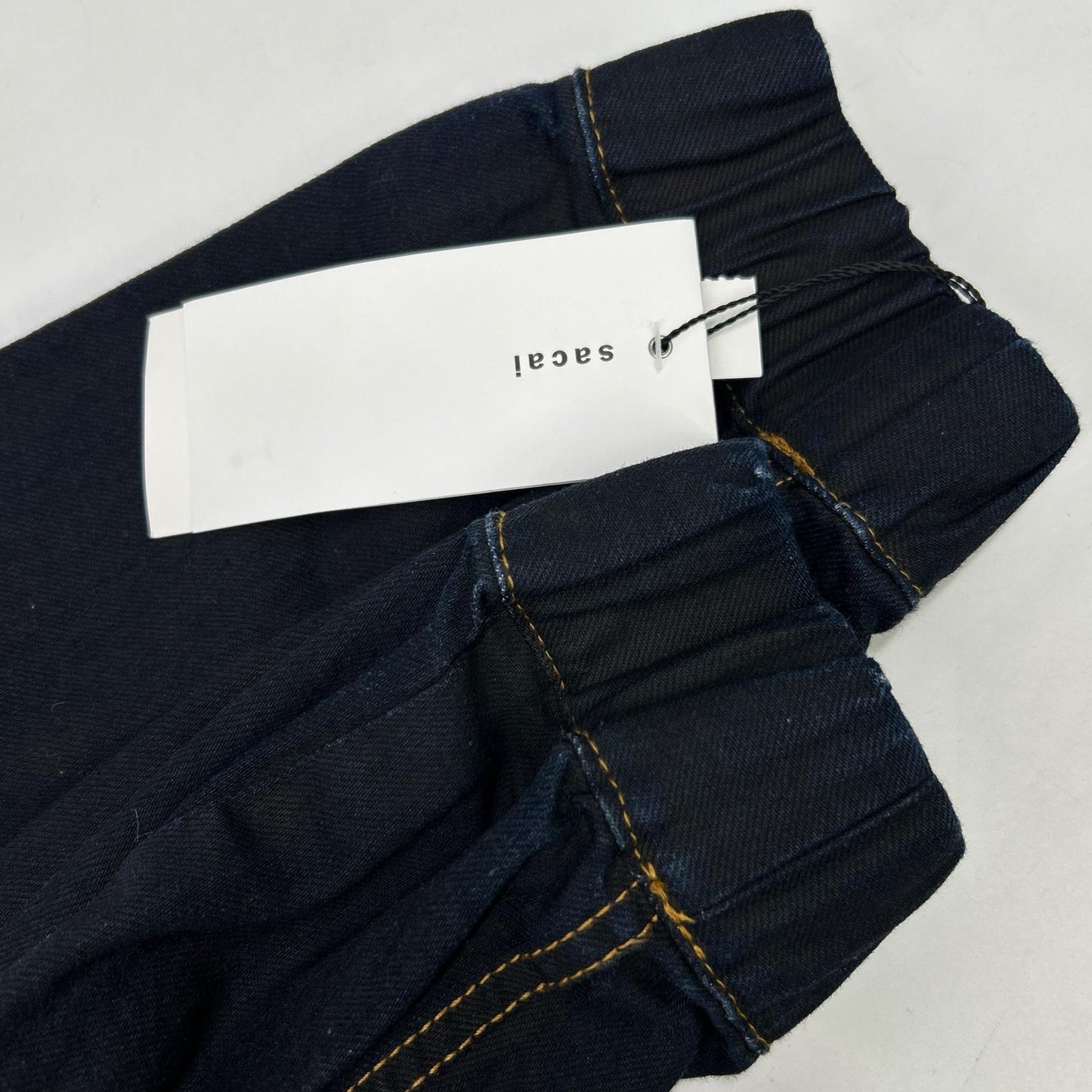 sacai サカイ 24-03438M インディゴ デニムプリント ドッキングシャツ トップス