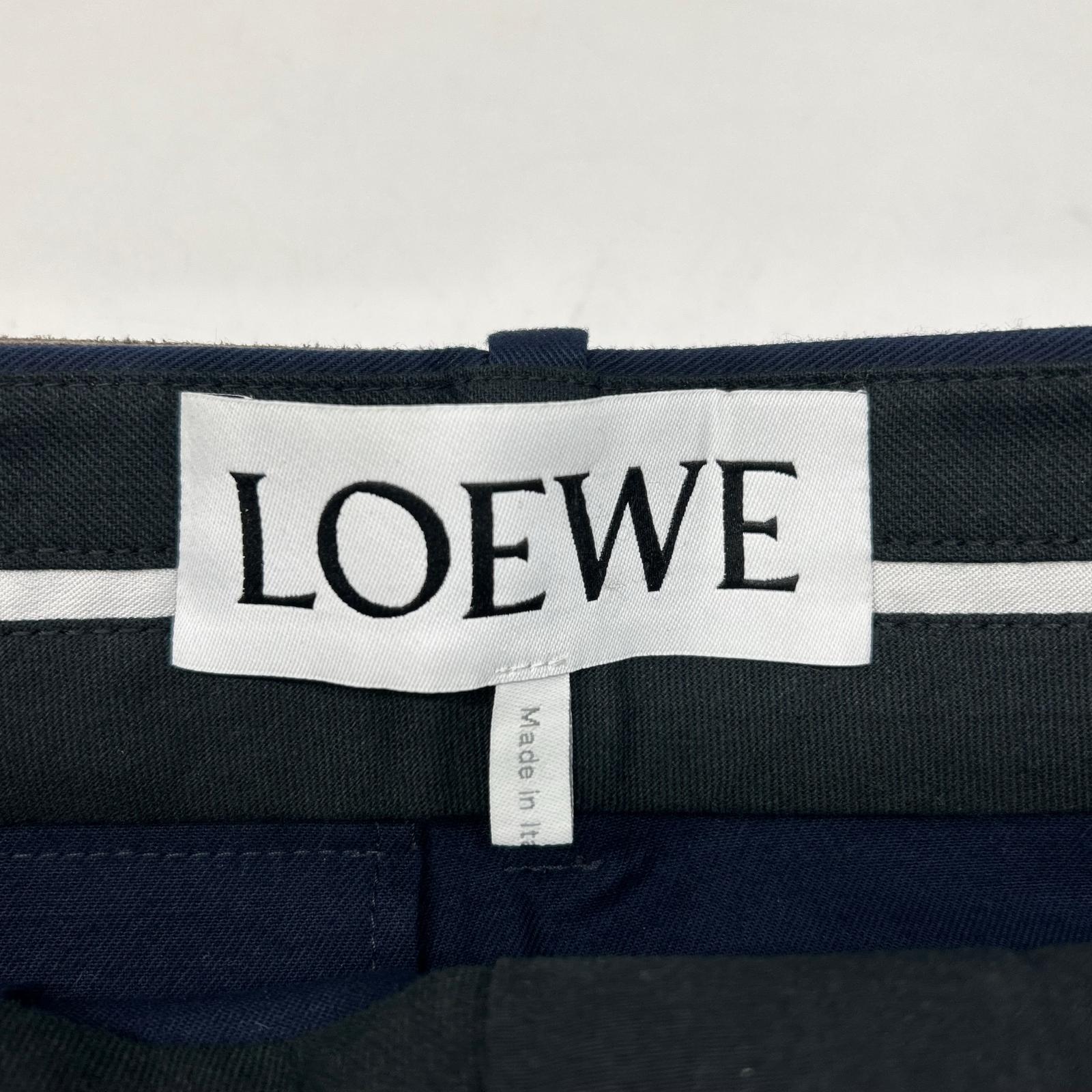 LOEWE 罗意威 H526Y04WC9 海军蓝 PUZZLE TROUSERS 阔腿裤