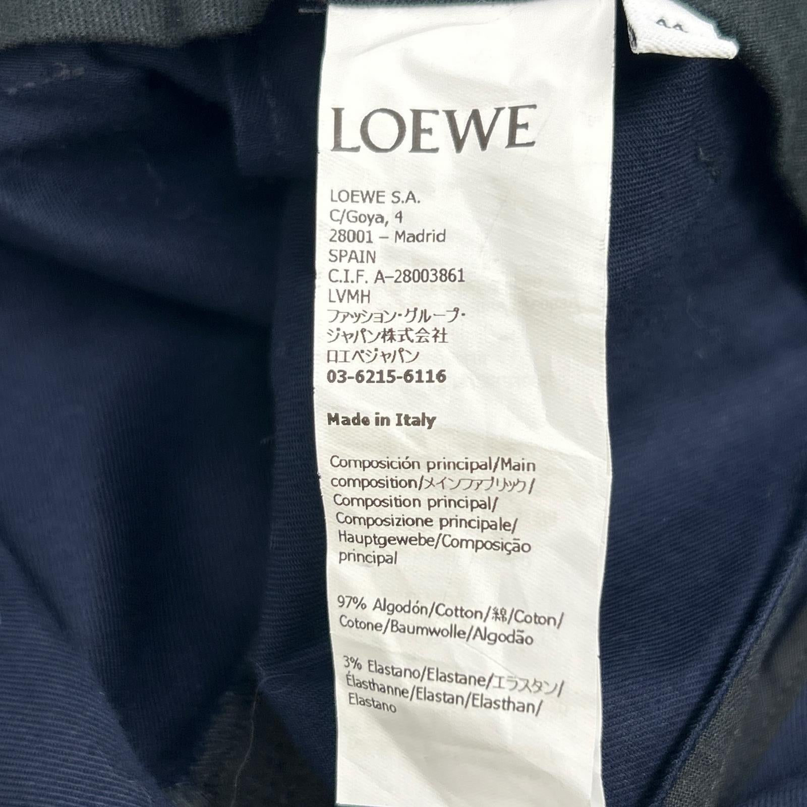 LOEWE 罗意威 H526Y04WC9 海军蓝 PUZZLE TROUSERS 阔腿裤