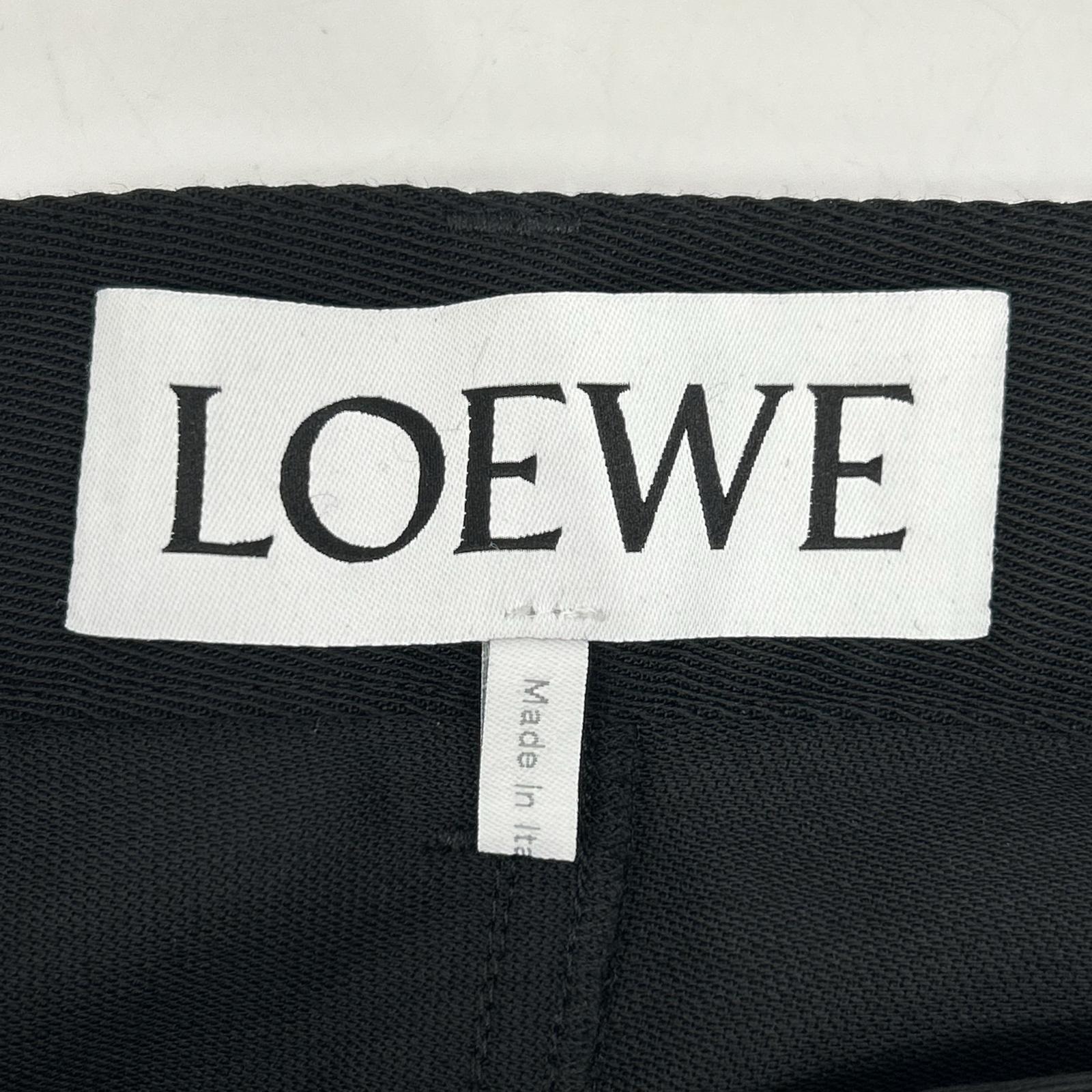 LOEWE H526Y04X26 Black Low Crotch Trousers Bottoms