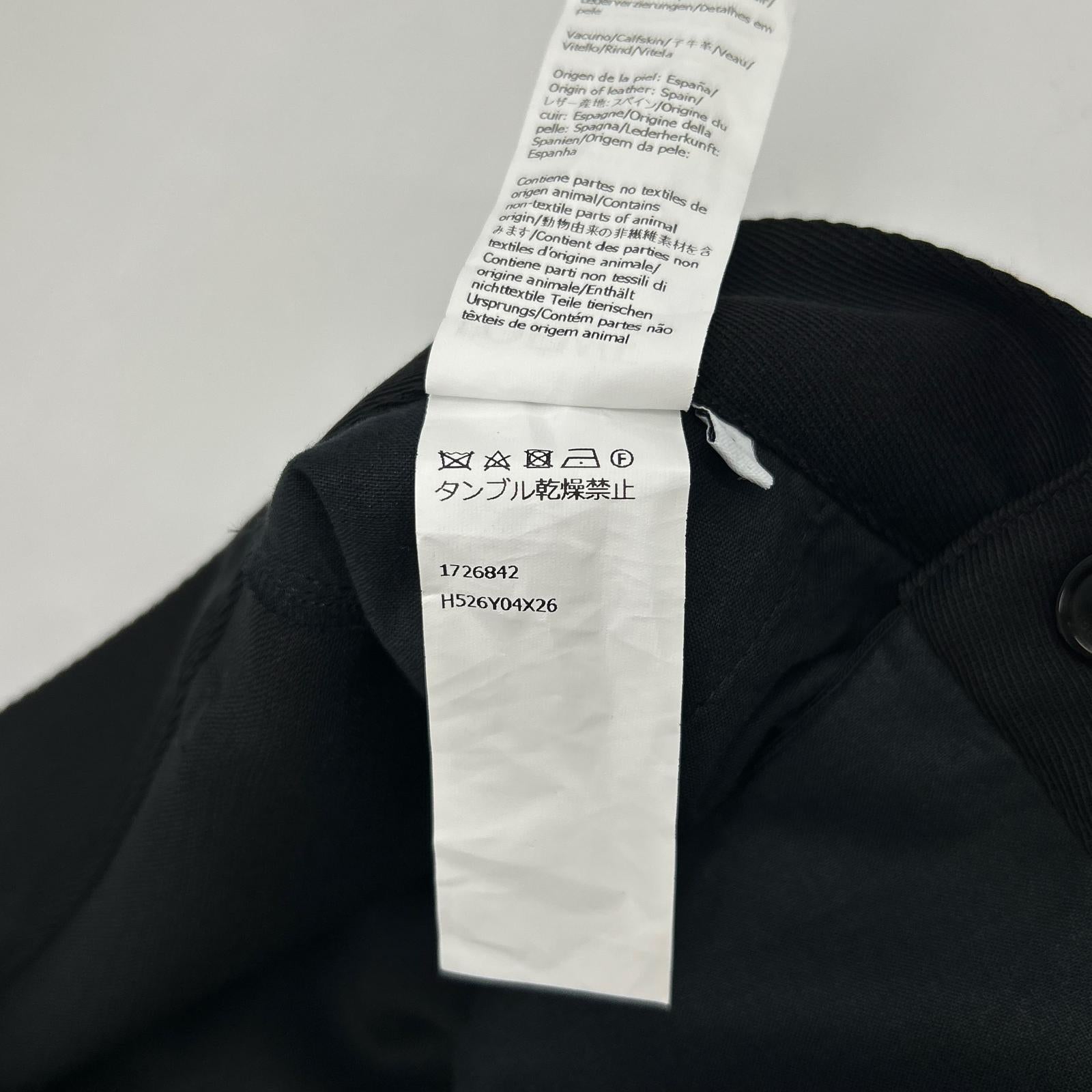 LOEWE H526Y04X26 Black Low Crotch Trousers Bottoms