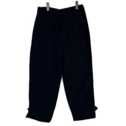 LOEWE ロエベ ×paula's ibiza S616Y04X69 Black Linen Blend Pants Bottoms