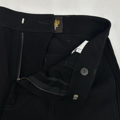 LOEWE ロエベ ×paula's ibiza S616Y04X69 Black Linen Blend Pants Bottoms