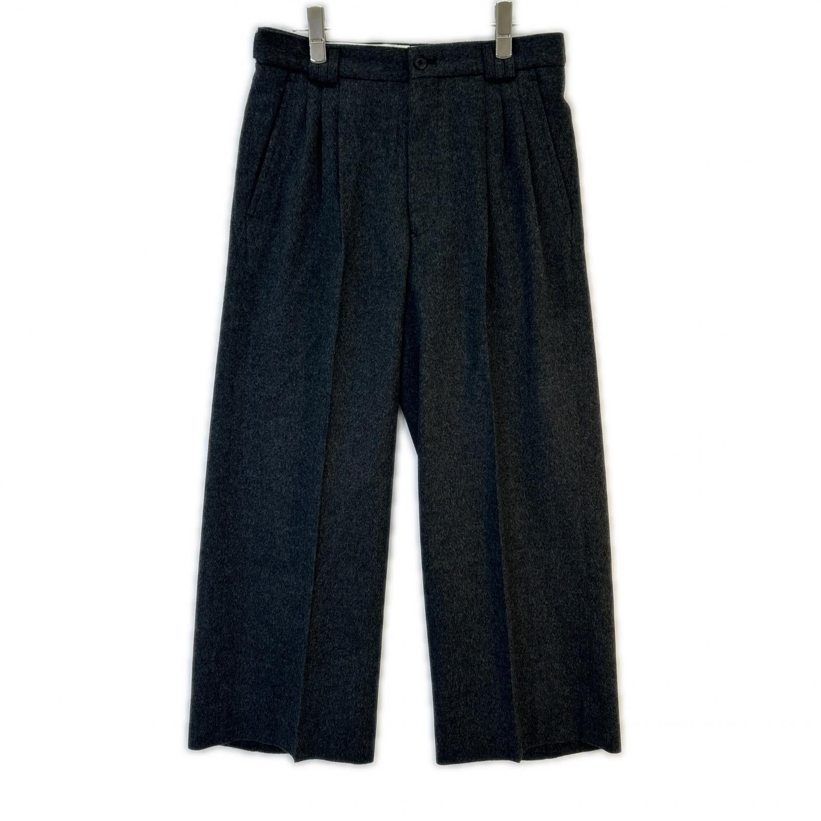 YOAK ヨーク YK24FW0845P 24AW Brewed Protain Blend Wool 3PLEATED WIDE TROUSERS ボトムス