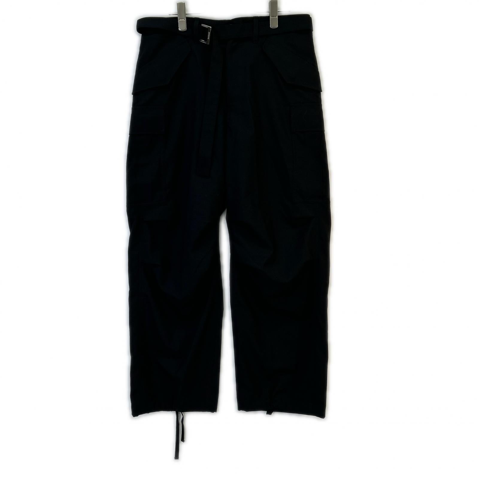 sacai サカイ SCM-212 24AW ブラック Suiting Pants ボトムス