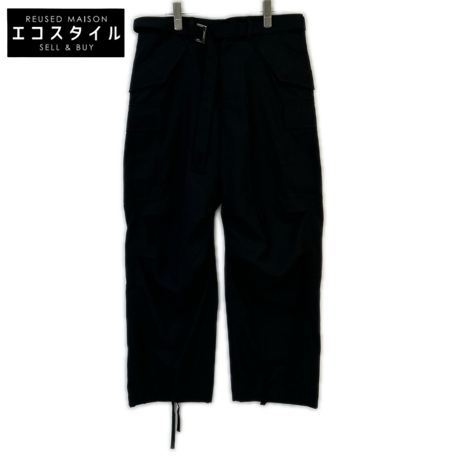 sacai サカイ SCM-212 24AW ブラック Suiting Pants ボトムス