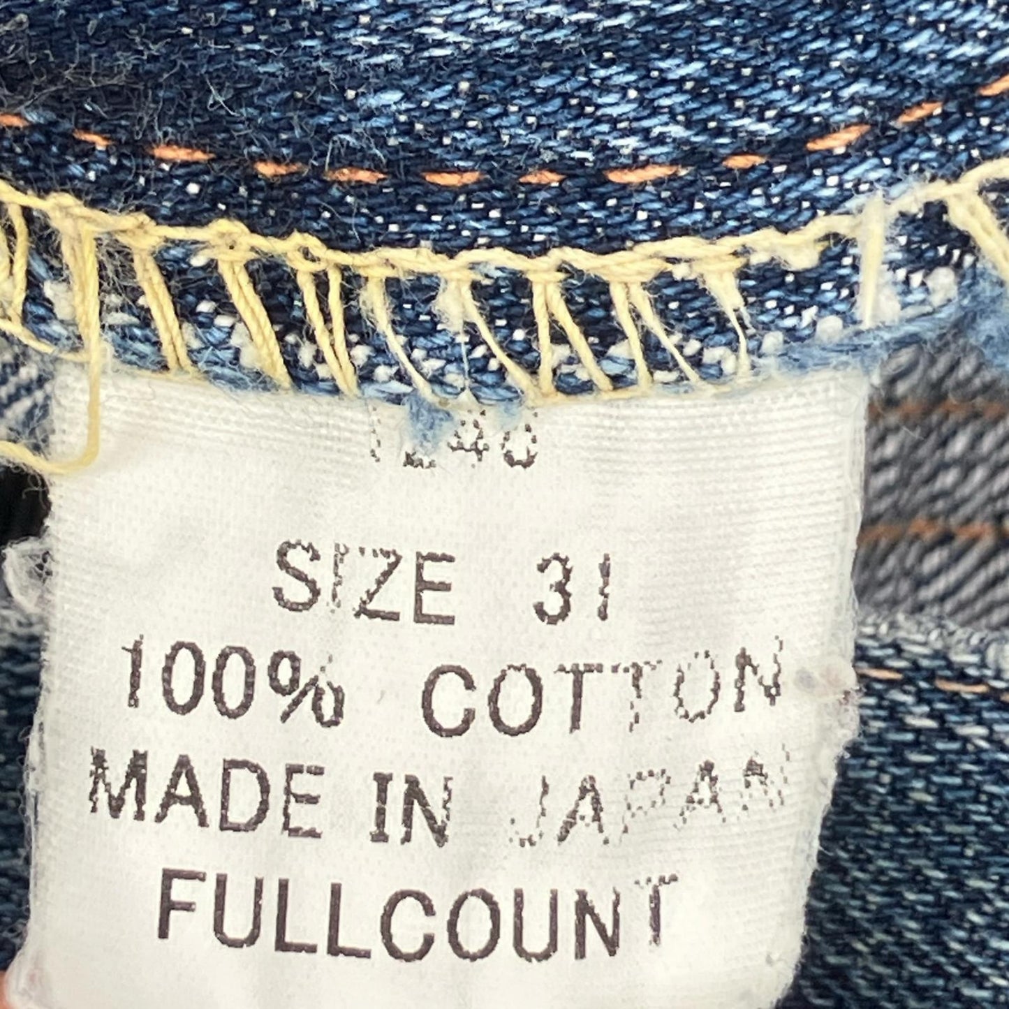 FULLCOUNT 1246 Blue Damaged Denim Bush Pants Bottoms