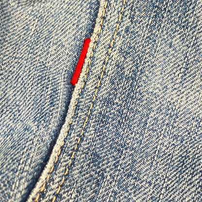 FULLCOUNT 1246 Blue Damaged Denim Bush Pants Bottoms