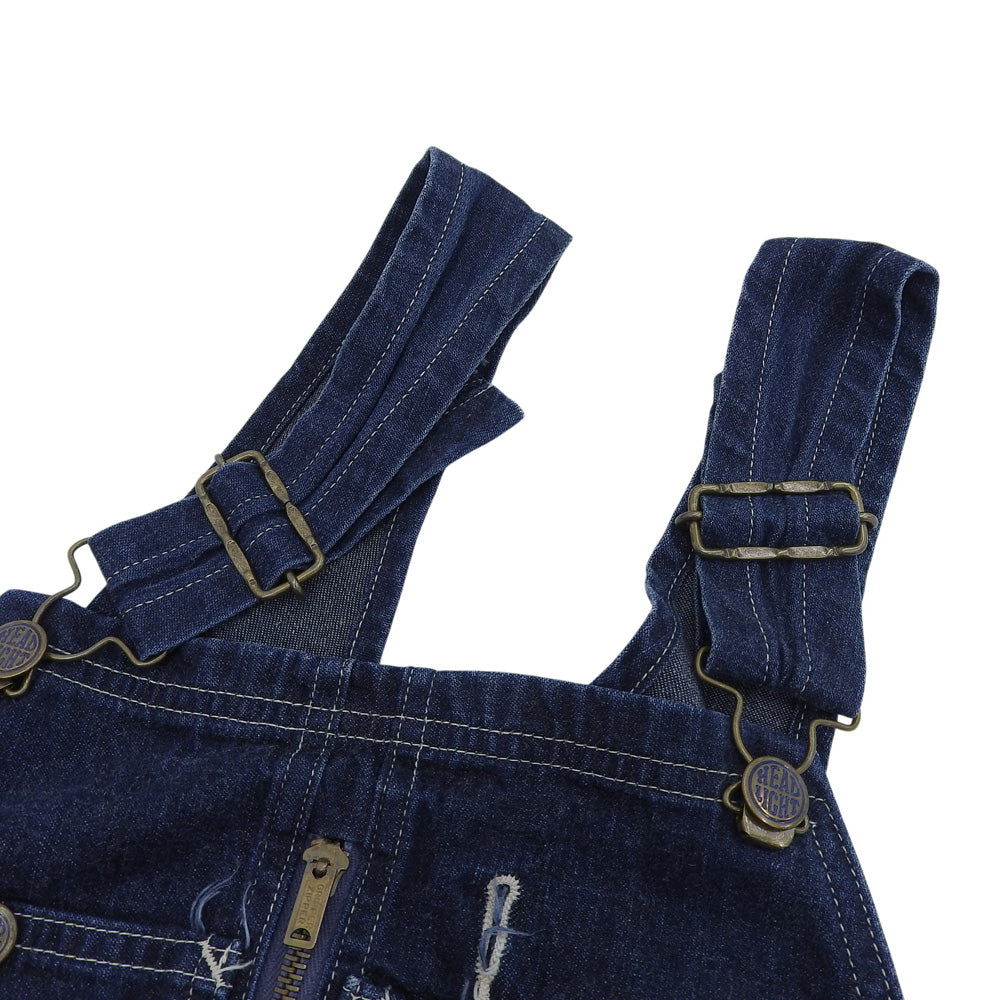 HEAD LIGHT ヘッドライト 復刻 11oz.DENIM HIGH BACK OVERALL オーバーオール オールインワン メンズ インディゴ オーバーオール オールインワン