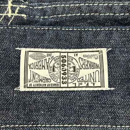 Dapper's 1730 Indigo Standard Coverall Jacket Type WW2