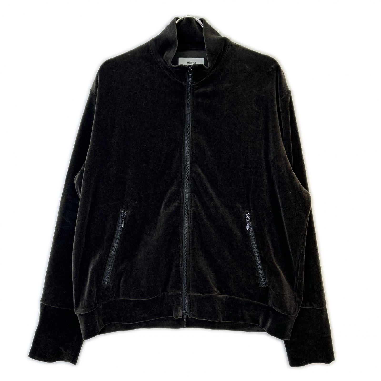 marka マーカ 25AW M25C19CS01C チャコール オーガニックコットンベロア フルジップトラックジャケット ジャケット
