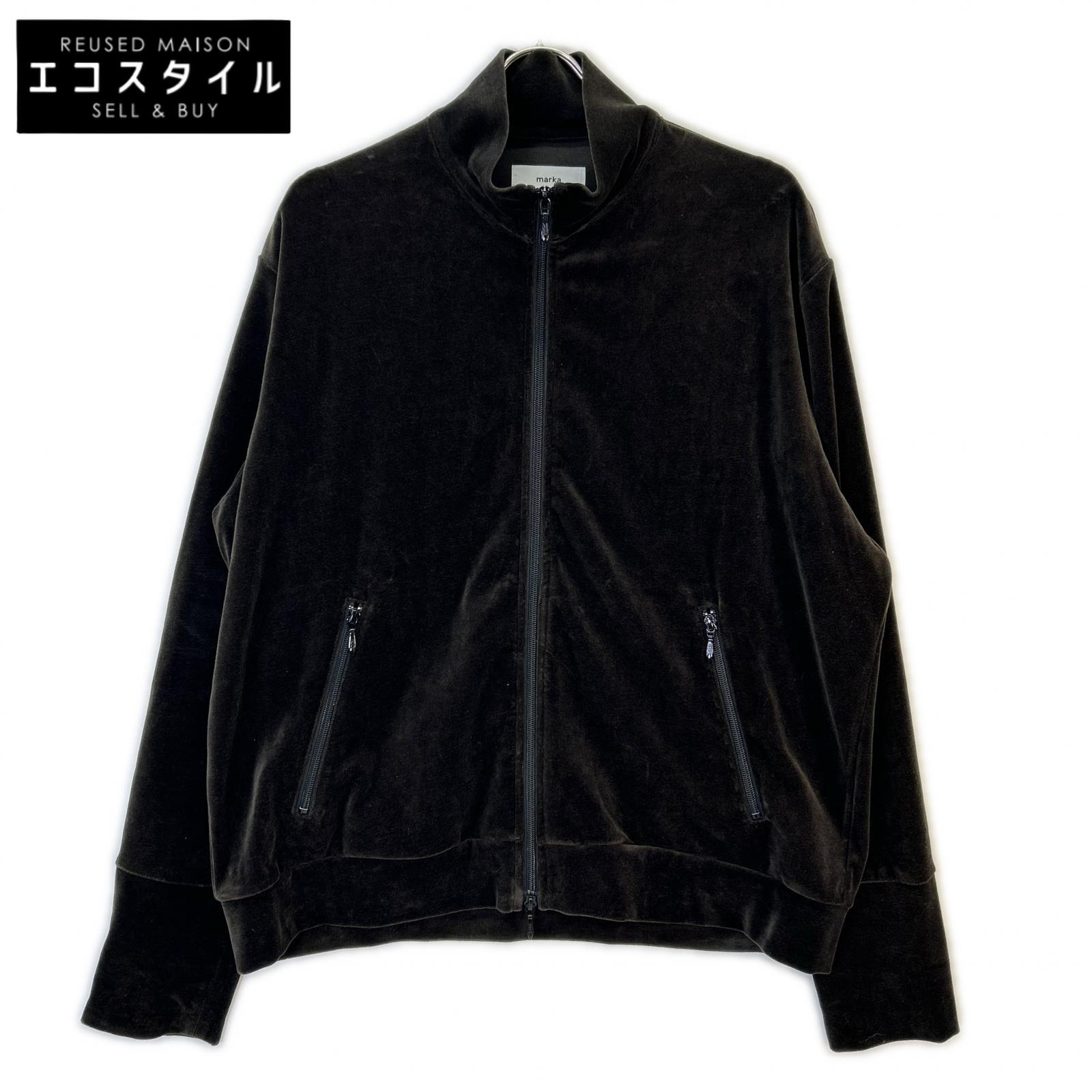 marka マーカ 25AW M25C19CS01C チャコール オーガニックコットンベロア フルジップトラックジャケット ジャケット