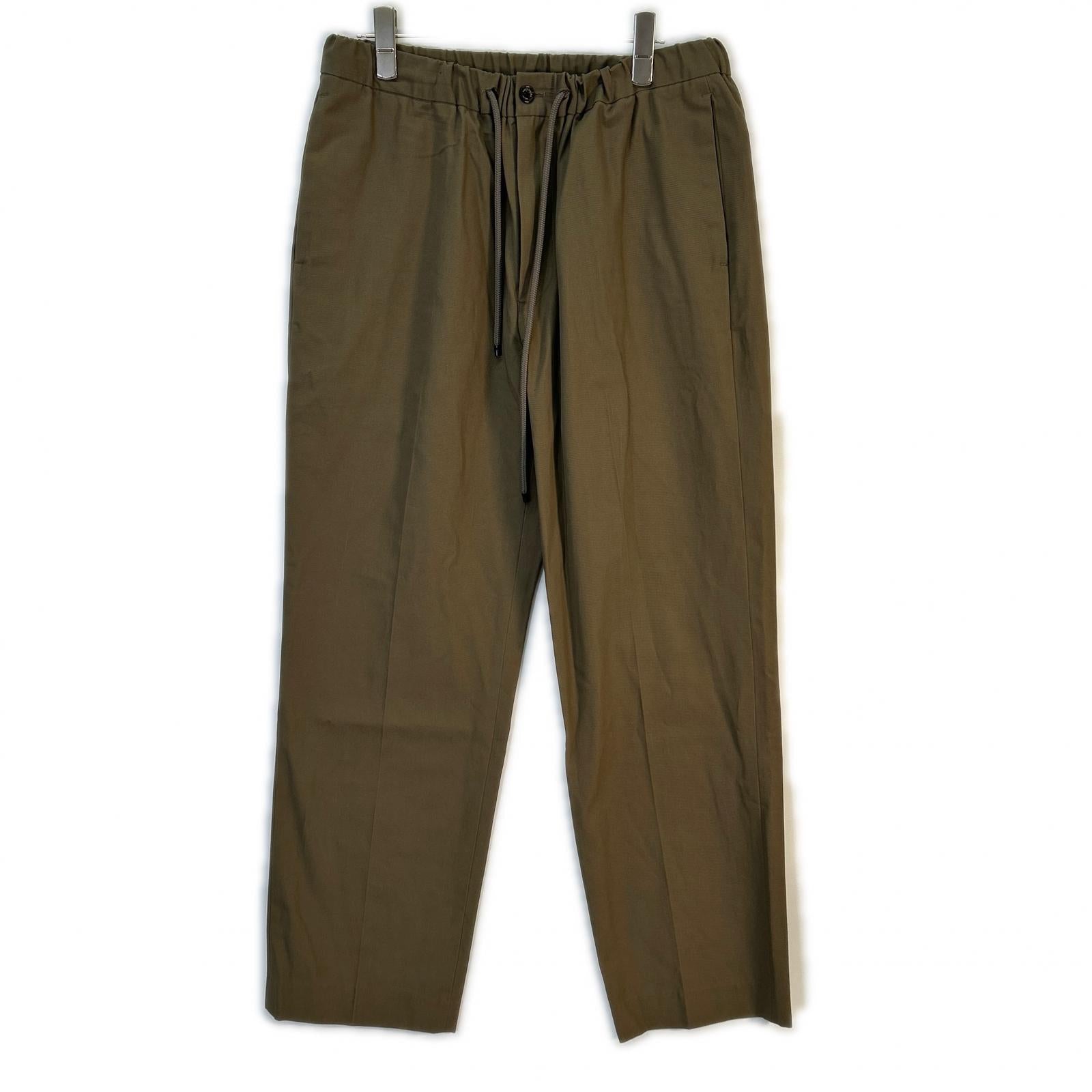 24AW A24C03PT01C Brown Organic Cotton Gabardine Easy Pants Bottoms 2 Men's