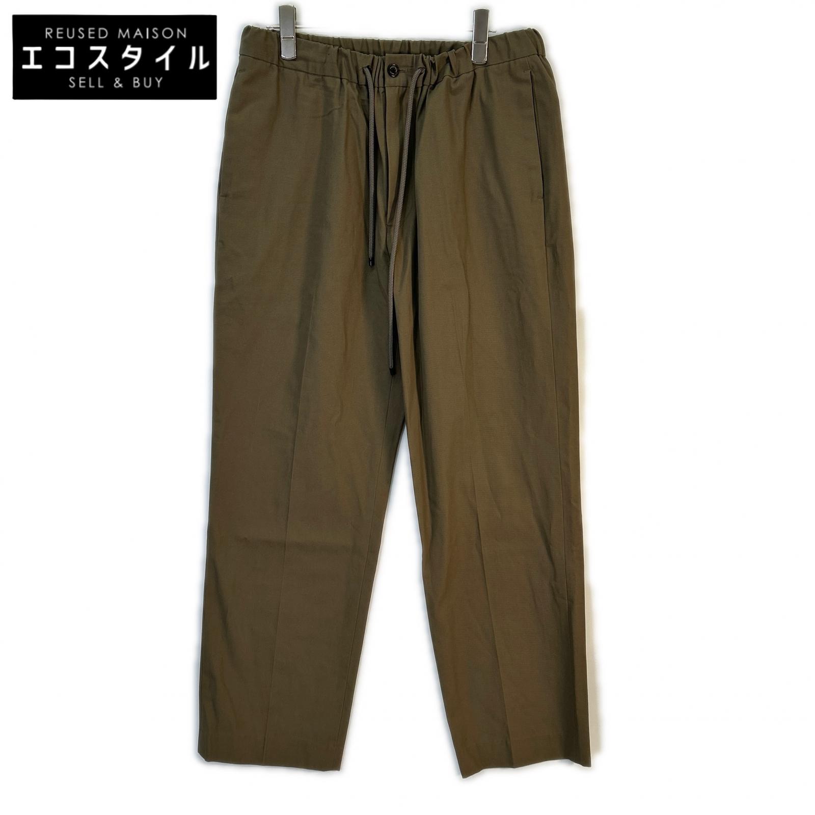 24AW A24C03PT01C Brown Organic Cotton Gabardine Easy Pants Bottoms 2 Men's