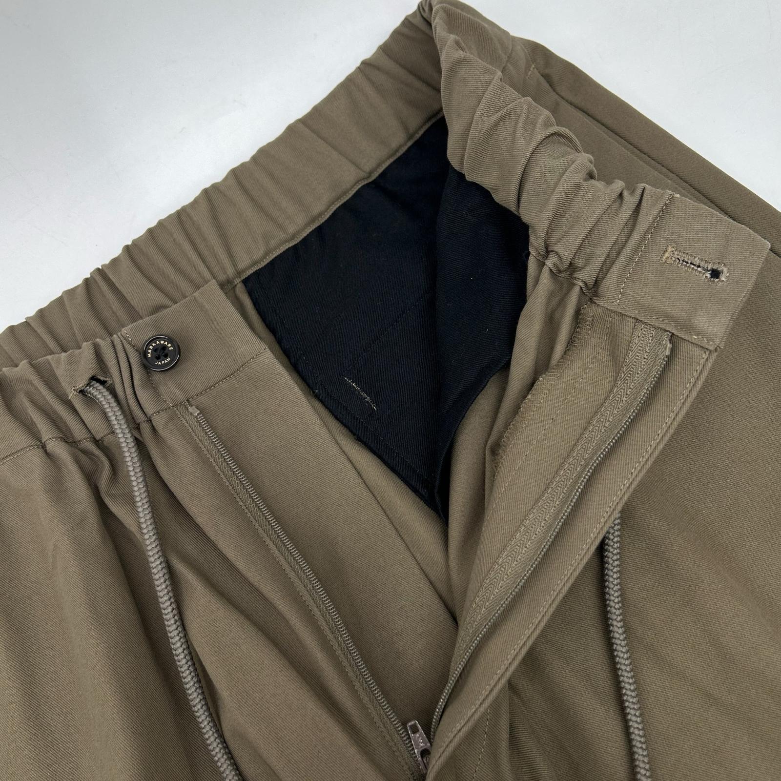 24AW A24C03PT01C Brown Organic Cotton Gabardine Easy Pants Bottoms 2 Men's