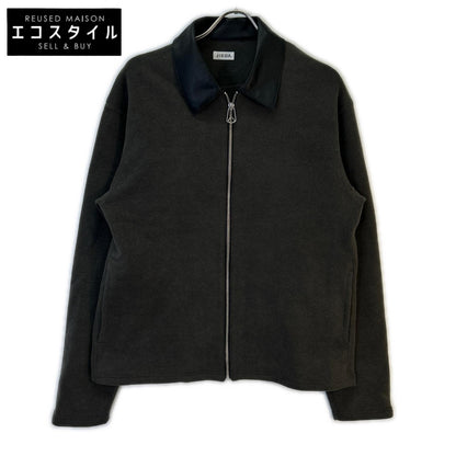 jieDa ジエダ 25AW グレー Leather Collar Fade Sweat Zip Jacket　Jie-25W-CT04-B ジャケット
