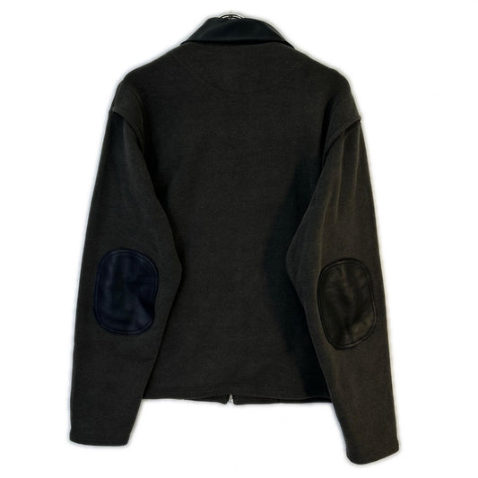 Jieda ジエダ 25AW グレー Leather Collar Fade Sweat Zip Jacket　Jie-25W-CT04-B ジャケット