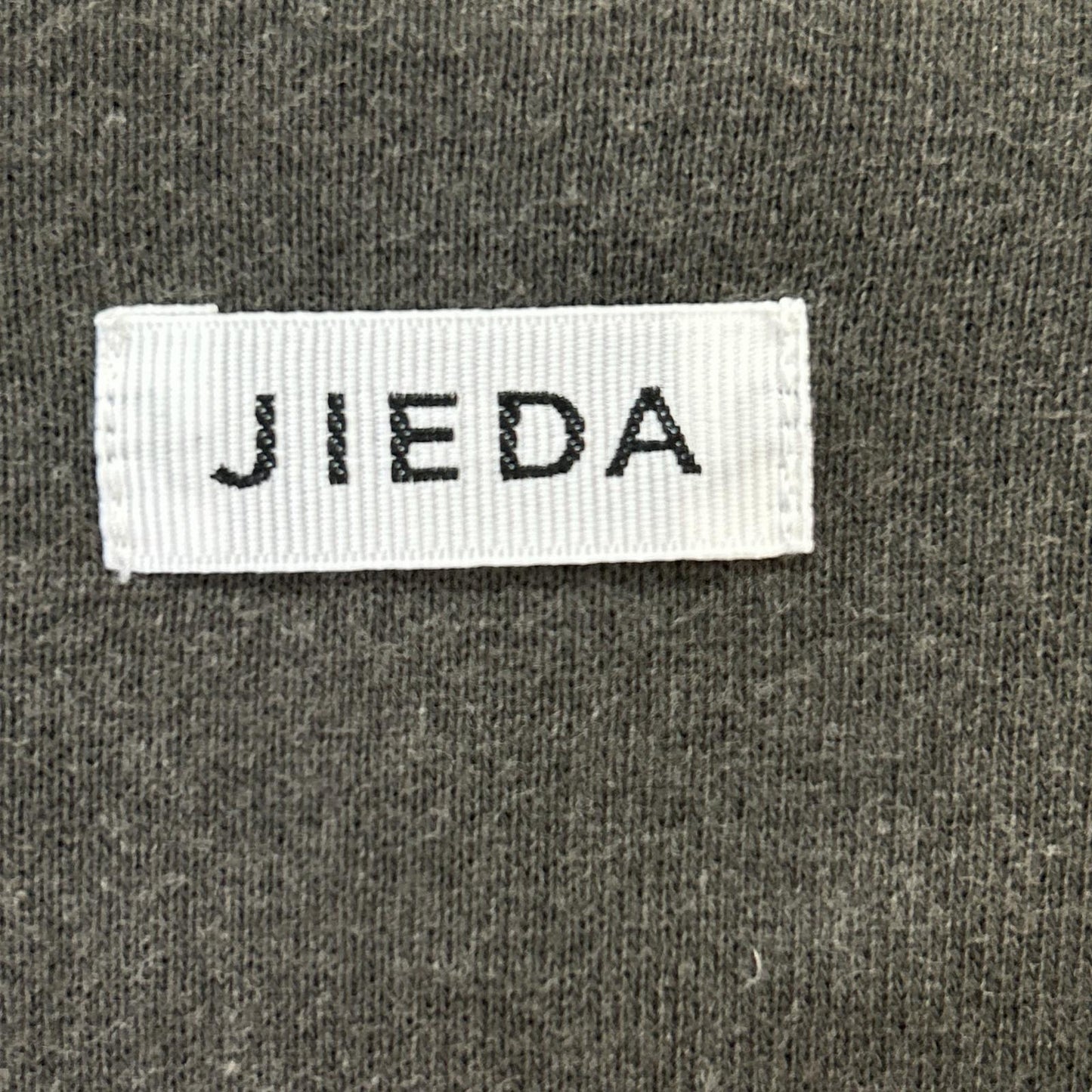 jieDa ジエダ 25AW グレー Leather Collar Fade Sweat Zip Jacket　Jie-25W-CT04-B ジャケット