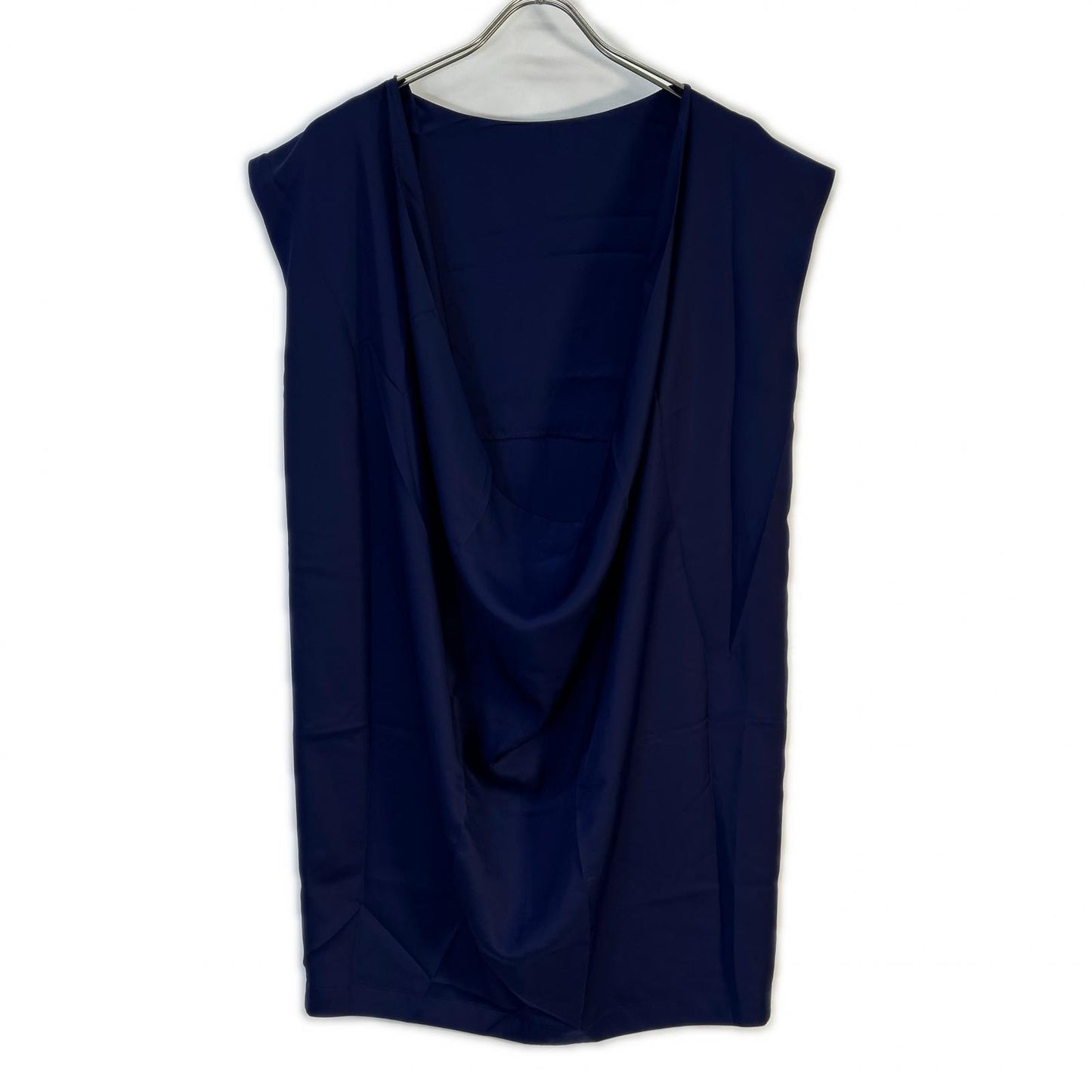ISSEY MIYAKE イッセイミヤケ IM21FJ521 パープル ドレープデザイン ノースリーブワンピース ワンピース