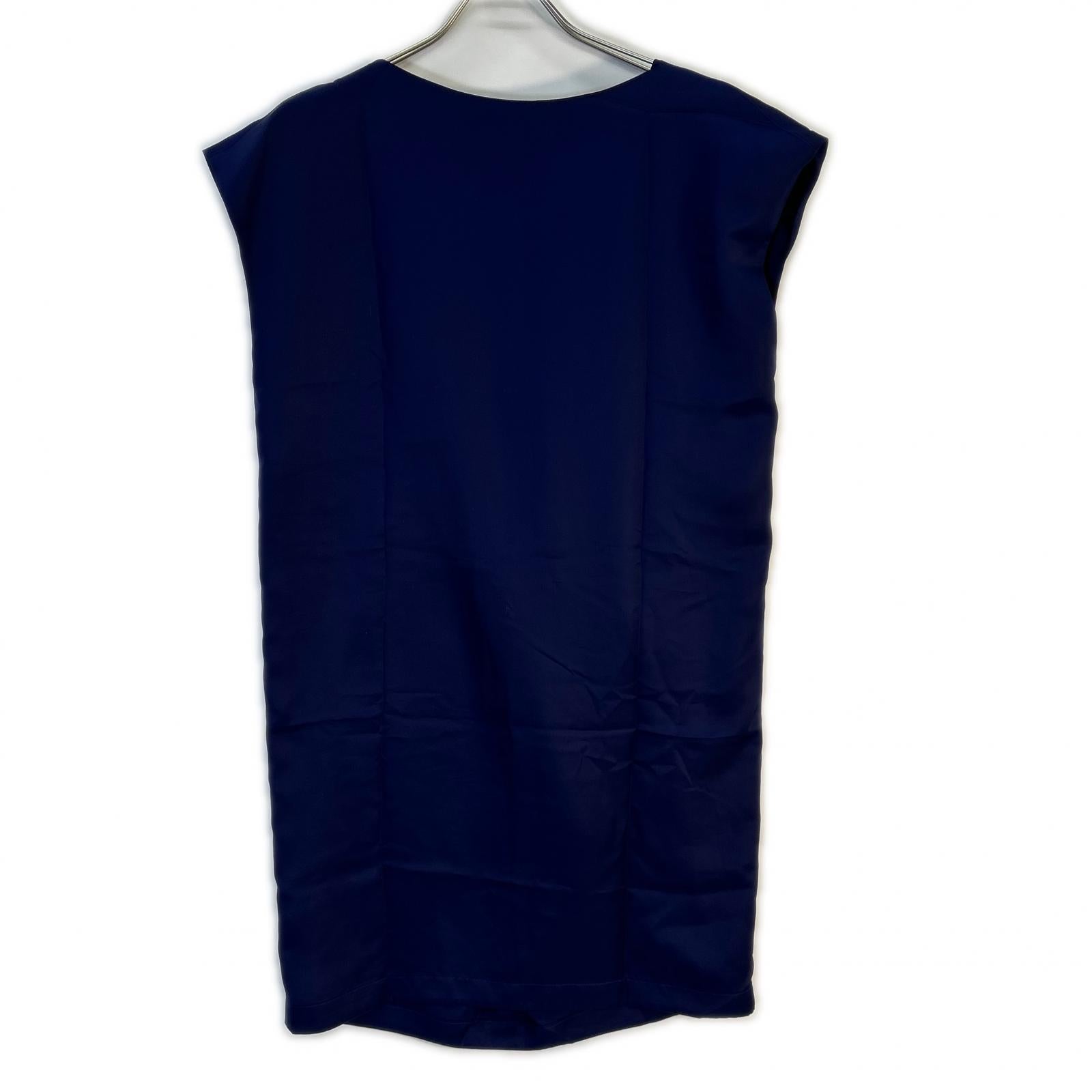 ISSEY MIYAKE イッセイミヤケ IM21FJ521 パープル ドレープデザイン ノースリーブワンピース ワンピース