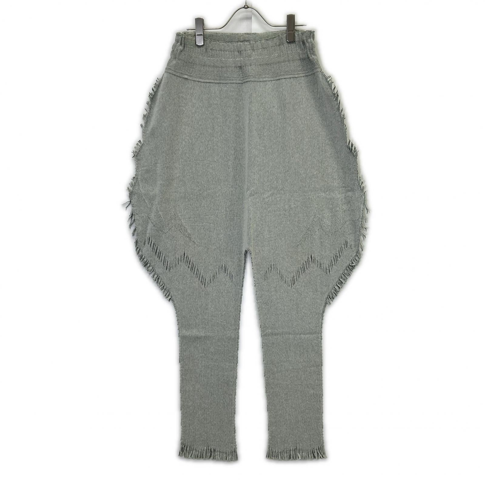 ISSEY MIYAKE イッセイミヤケ IF84KF592 グレー フリンジ サルエルパンツ ボトムス