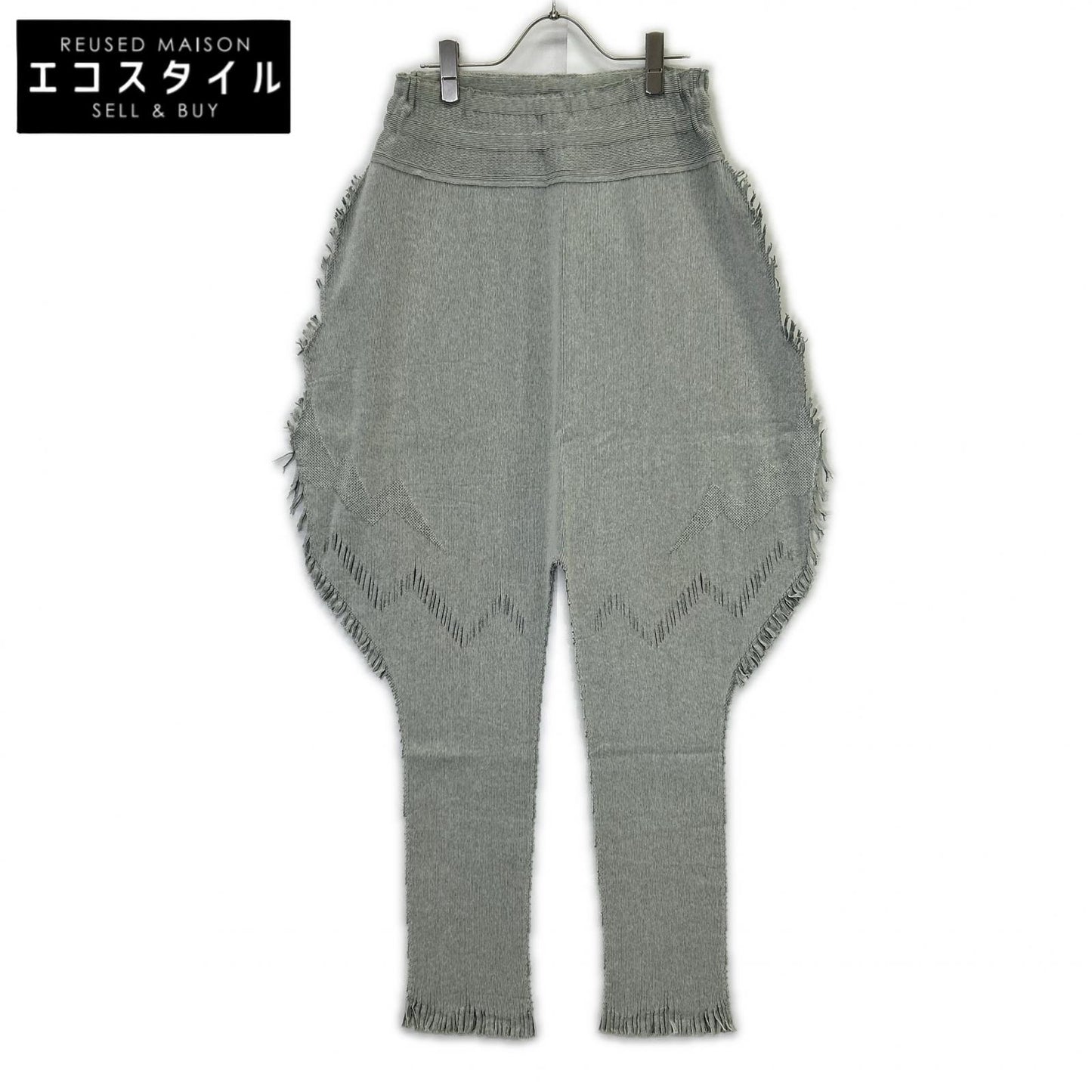 ISSEY MIYAKE 三宅一生 IF84KF592 灰色 流苏 束脚裤 裤子