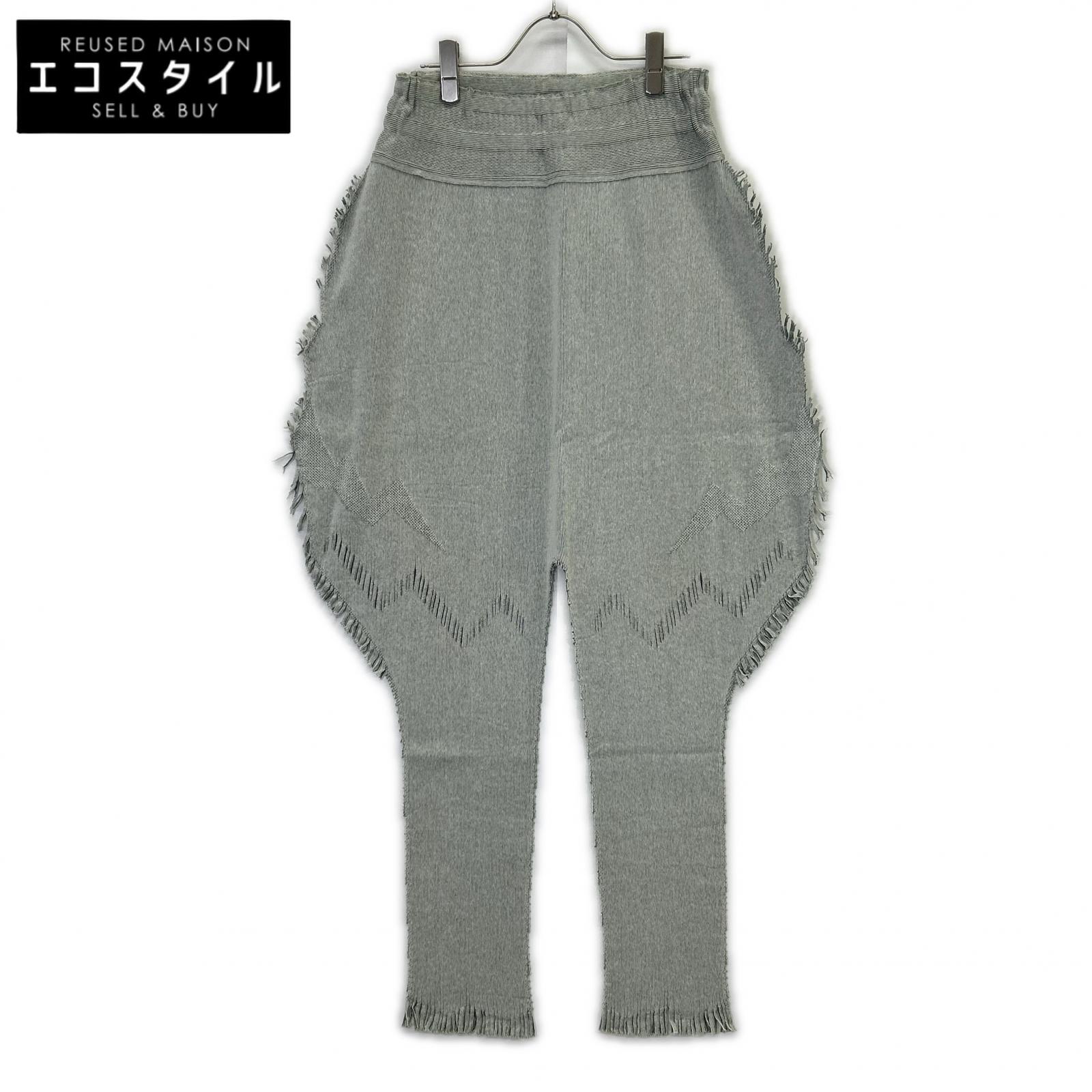 ISSEY MIYAKE 三宅一生 IF84KF592 灰色 流苏 束脚裤 裤子