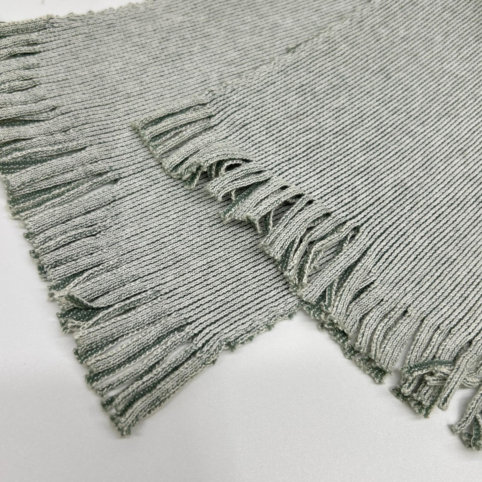 ISSEY MIYAKE 三宅一生 IF84KF592 灰色 流苏 束脚裤 裤子