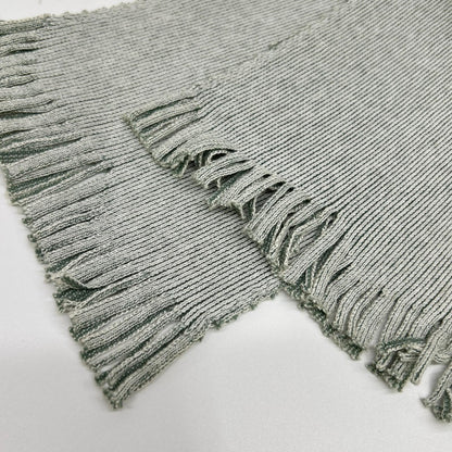 ISSEY MIYAKE 三宅一生 IF84KF592 灰色 流苏 束脚裤 裤子