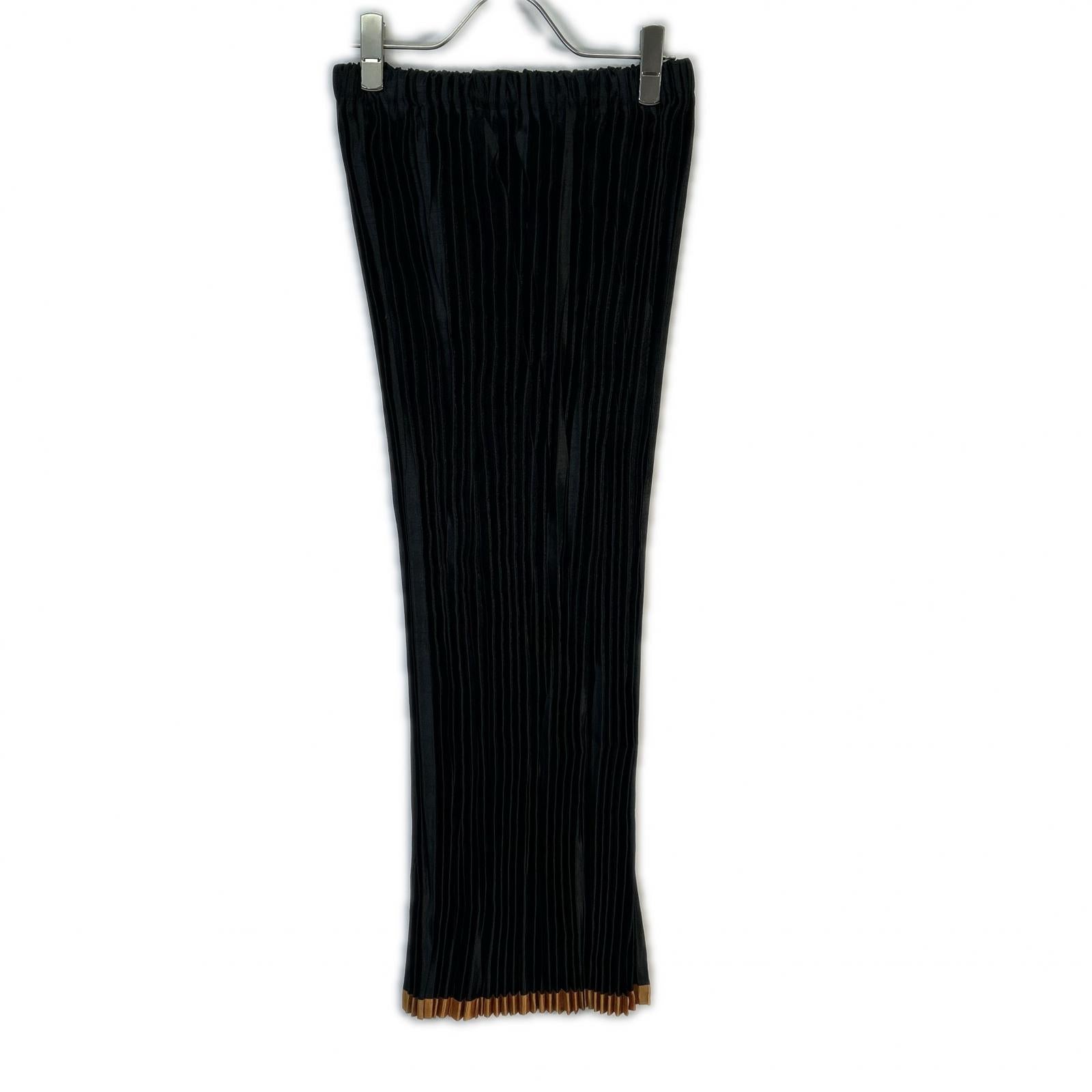 IM63-FG602 Black Pleated Skirt Skirt M Women's