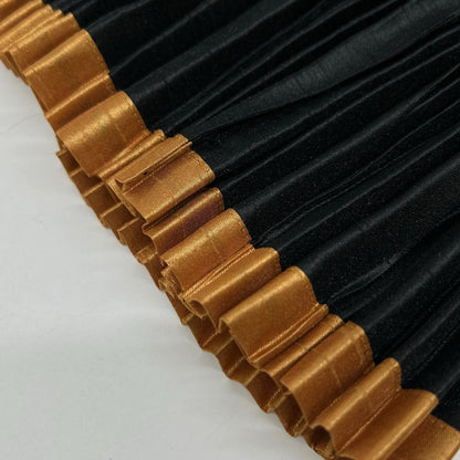 IM63-FG602 Black Pleated Skirt Skirt M Women's