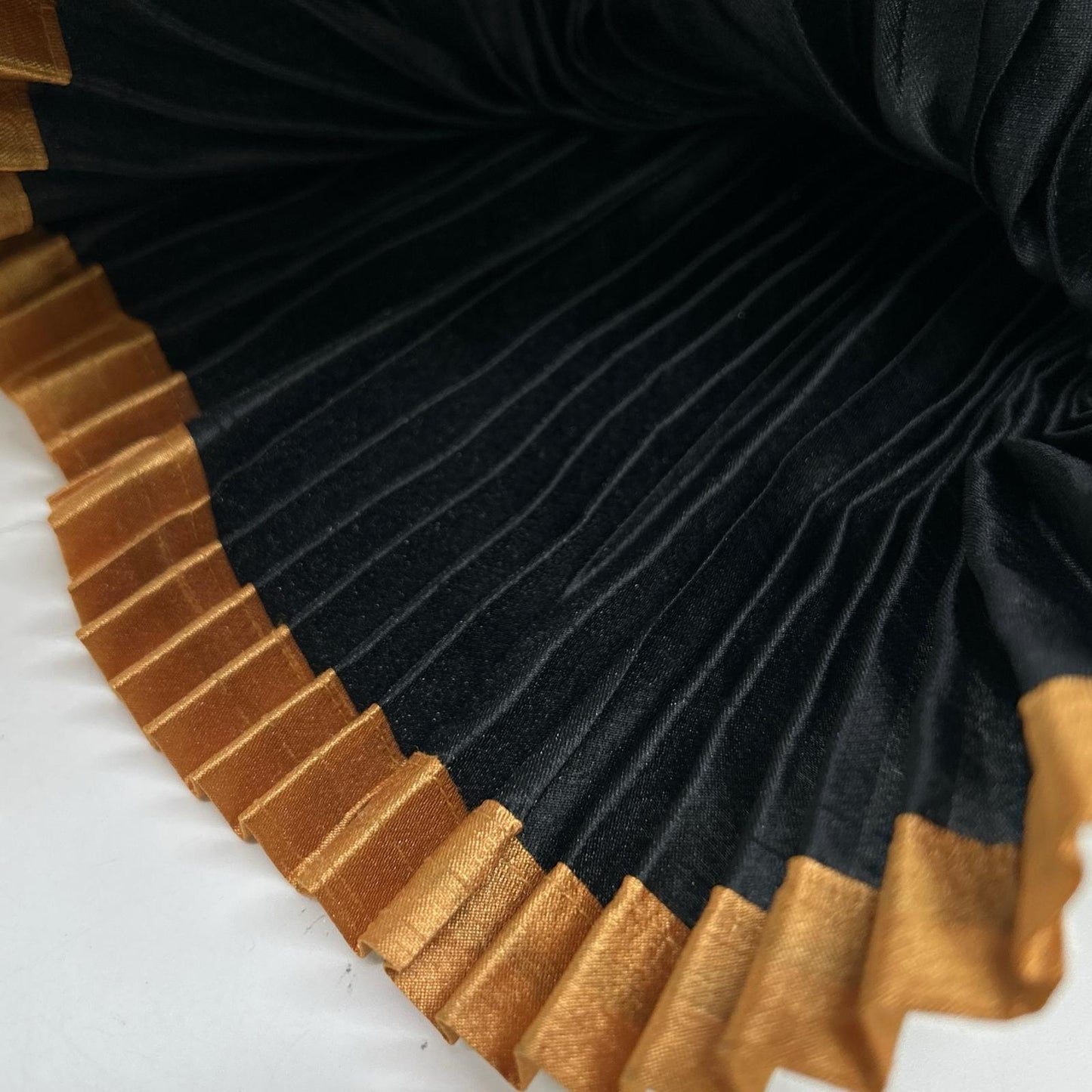IM63-FG602 Black Pleated Skirt Skirt M Women's