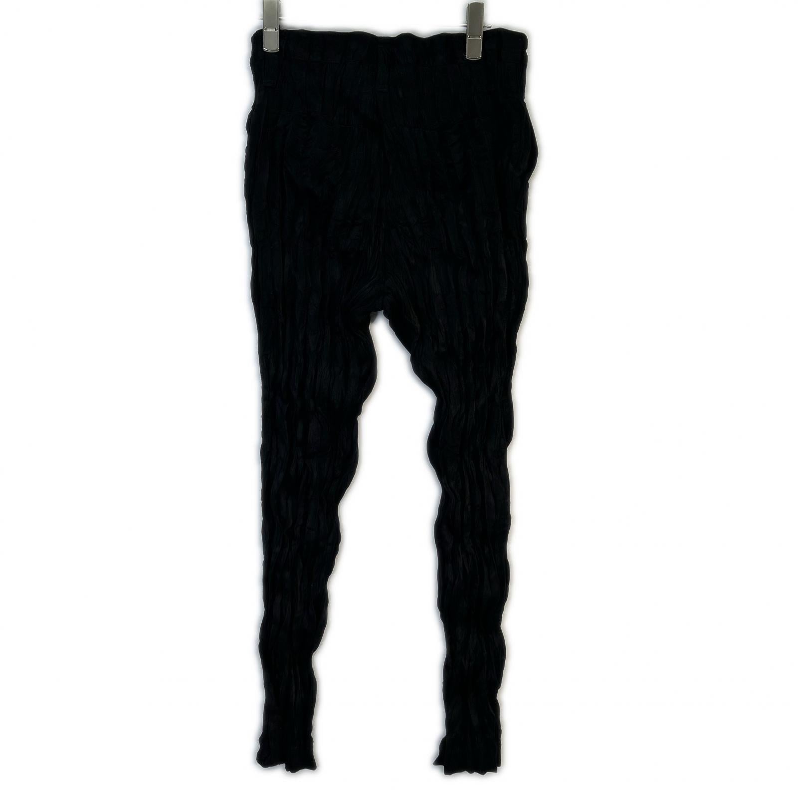 MI01FF265 BLACK RANDOM PLEATED PANTS Bottoms Not specified Women's